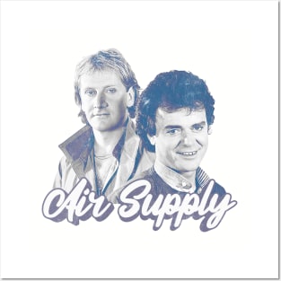 Air Supply // 80s Retro Faded Style Design Posters and Art